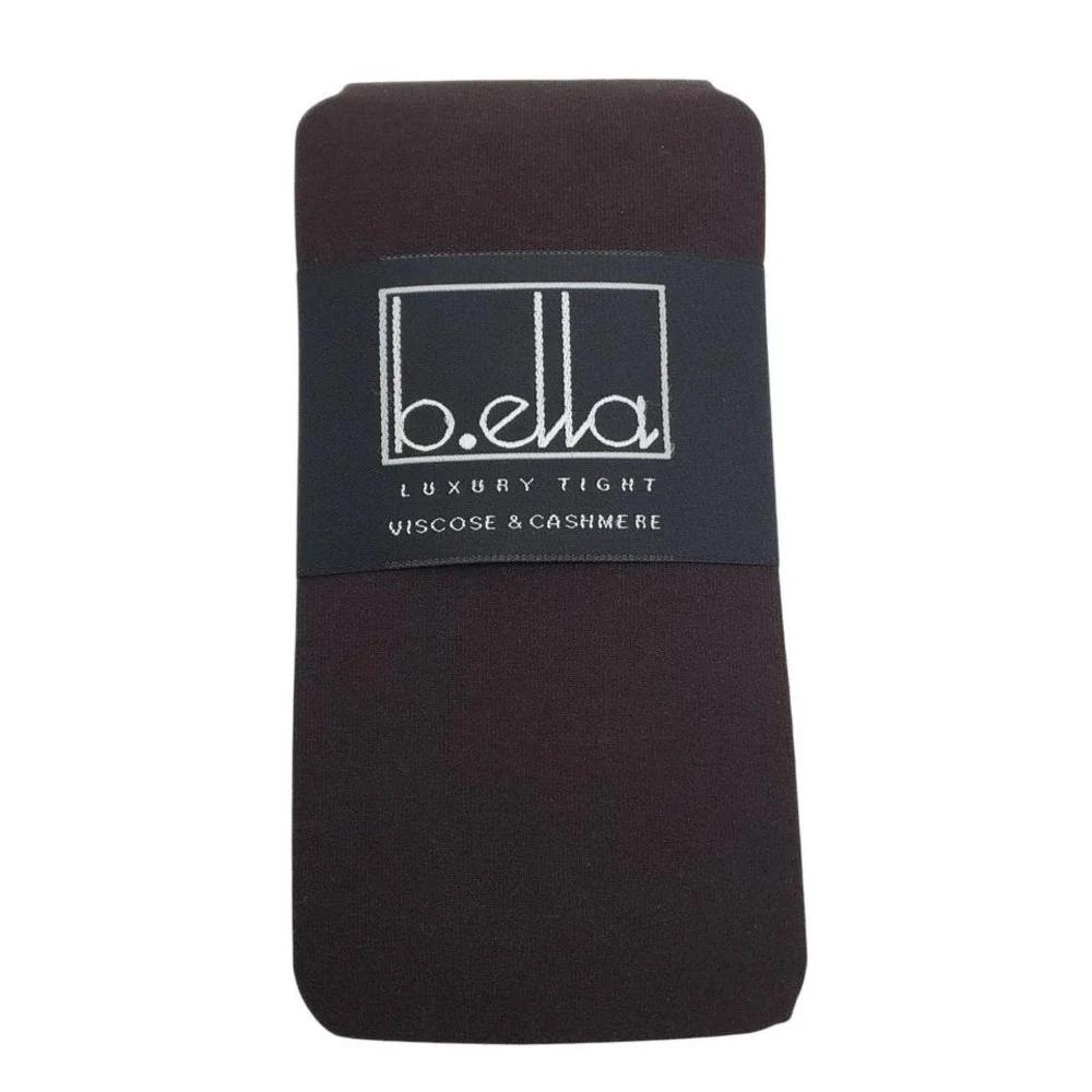 Merino Wool Tight Espresso Brown MEDIUM B.ella Jenny Italy Cozy Warm NWT Hosiery